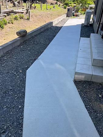 車椅子用土間コンクリート工事(施工後)