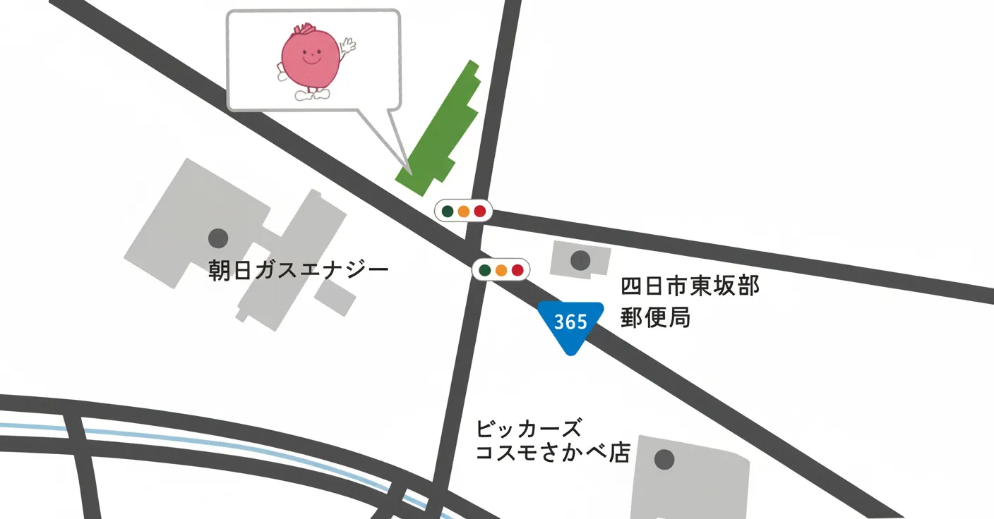 こころHSグループへのアクセスマップ - 直接訪問をご希望の方はこちらの地図をご参照ください
